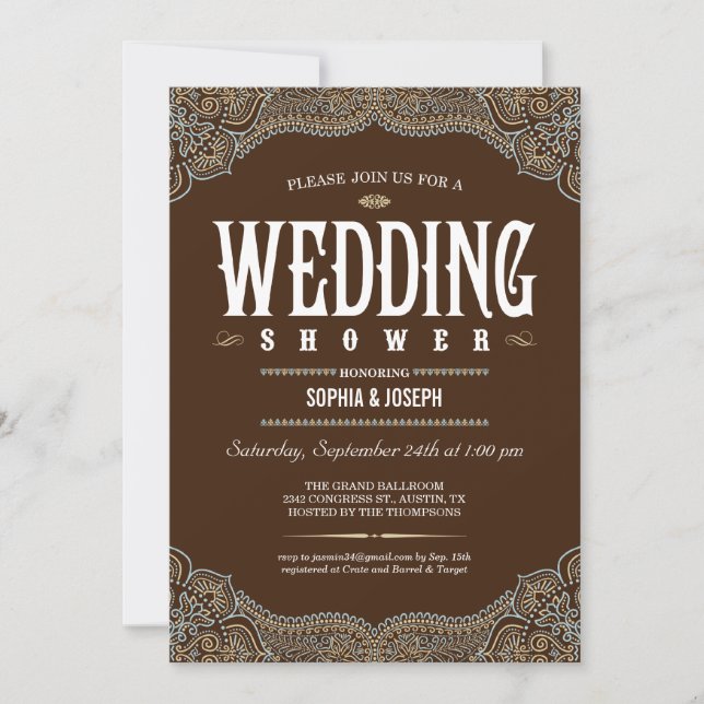 Invitations officielles des Wedding showers de Pai (Devant)
