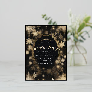 Invitations opulentes Black & Gold Foil