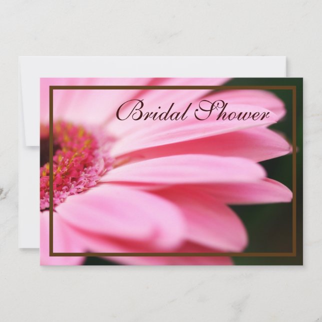 Invitations oranges et roses de Fête de la mariée (Devant)