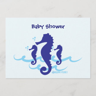 Invitations organiques de baby shower de planète