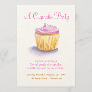 Invitations originales de petit gâteau