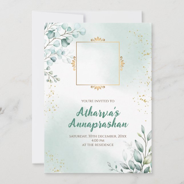 Invitations Pasni Annaprashana invitation, Weaning (Devant)