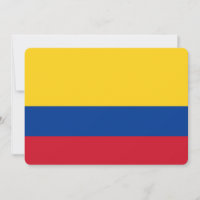 Invitations patriotiques avec drapeau colombien