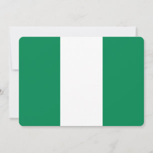 Invitations patriotiques avec le drapeau du Nigeri