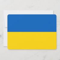 Invitations patriotiques avec le drapeau ukrainien