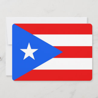 Invitations patriotiques avec Porto Rico Flag