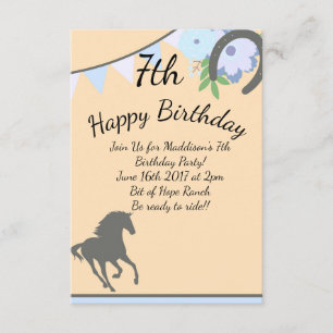Invitations Peach Pony