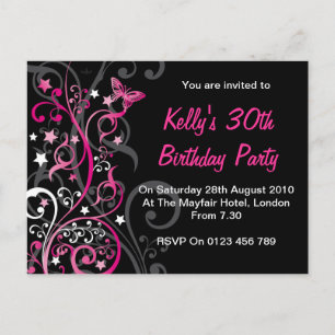 Invitations personnalisées d'anniversaire