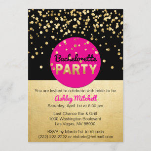 Invitations personnalisées de la partie de bachelo