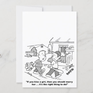 Invitations personnalisées de mariage de dessin an