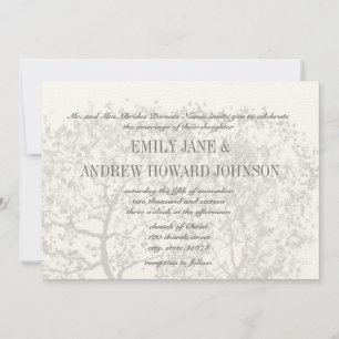 Invitations personnalisées des Mariages d'arbre gr