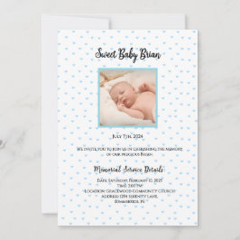 Invitations personnalisées du service commémoratif