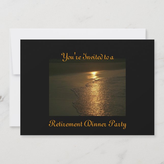 Invitations personnalisées pour le dîner de retrai (Devant)
