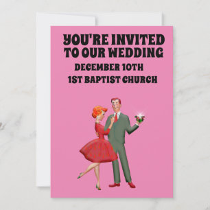 INVITATIONS PERSONNALISÉES SUR LE MARIAGE HOT ROSE