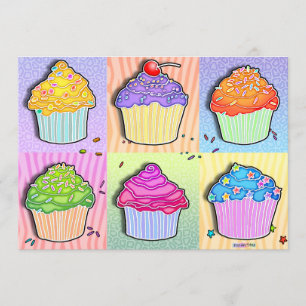 Invitations - petits gâteaux d'art de bruit