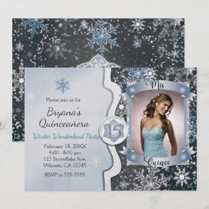 Invitations photo de Mis Quince 15 Winter Wonderla