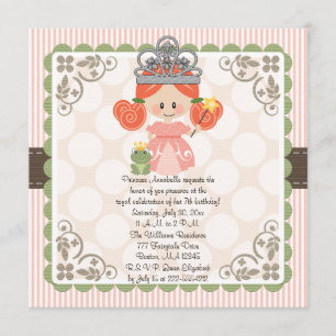 Invitations photo pour l'anniversaire de la prince