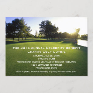 Invitations Pittoresques de sorties de golf