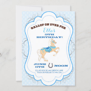 Invitations pour la fête d'anniversaire de Cowgirl