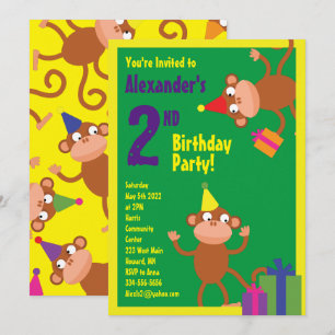 Invitations pour la fête d'anniversaire de l'anima