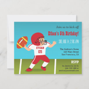 Invitations pour la fête d'anniversaire du garçon 