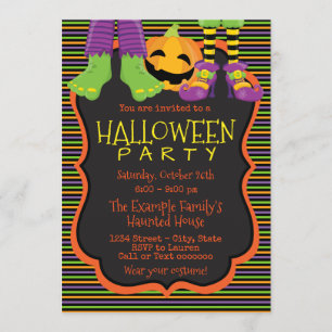 Invitations pour la fête de l'Halloween Kids Cute