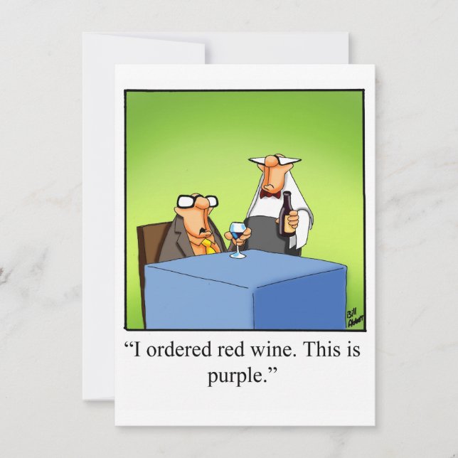 Invitations pour la fête de l'Humour du vin amusan (Devant)