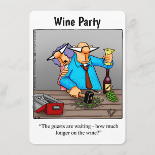 Invitations pour la fête de l'Humour du vin amusan