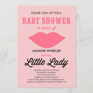 Invitations pour la petite dame Baby Shower
