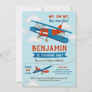 Invitations pour la première fête d'anniversaire d