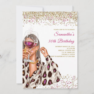 Invitations pour l'anniversaire de la femme Rainbo