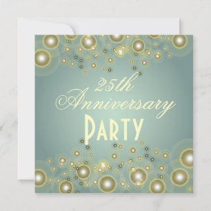 Invitations pour le 25e anniversaire de l'argent