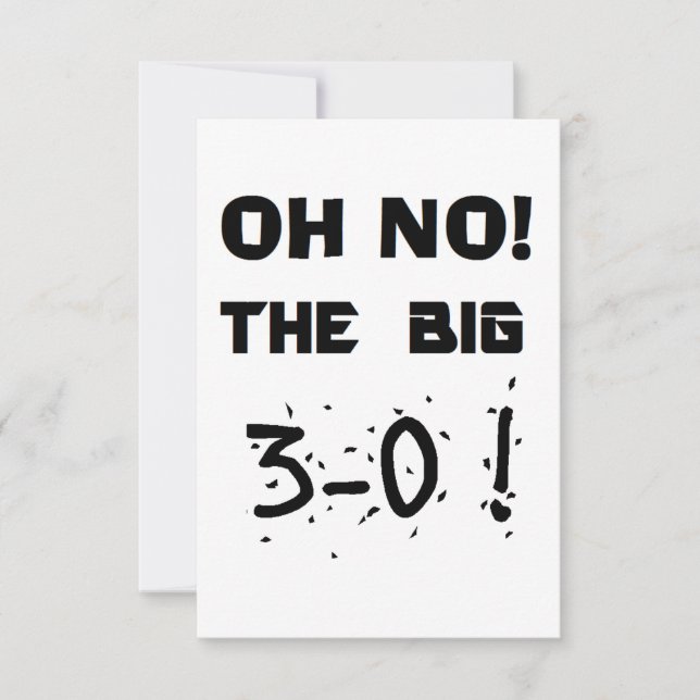 Invitations pour le 30e anniversaire (Devant)