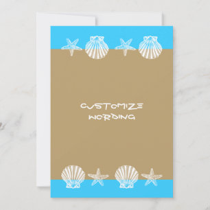 Invitations pour les mariages à la plage - modèle