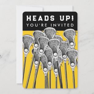 Invitations pour l'événement de l'équipe de crosse