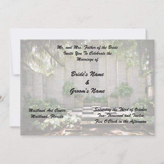Invitations pour mariages (Devant)