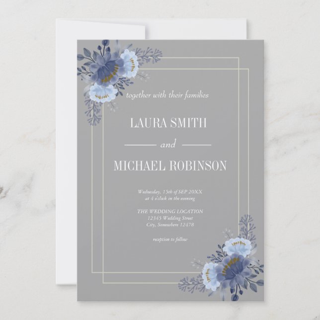 Invitations pour mariages (Devant)