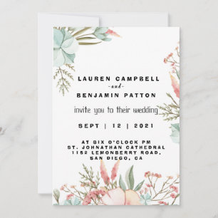 Invitations pour mariages