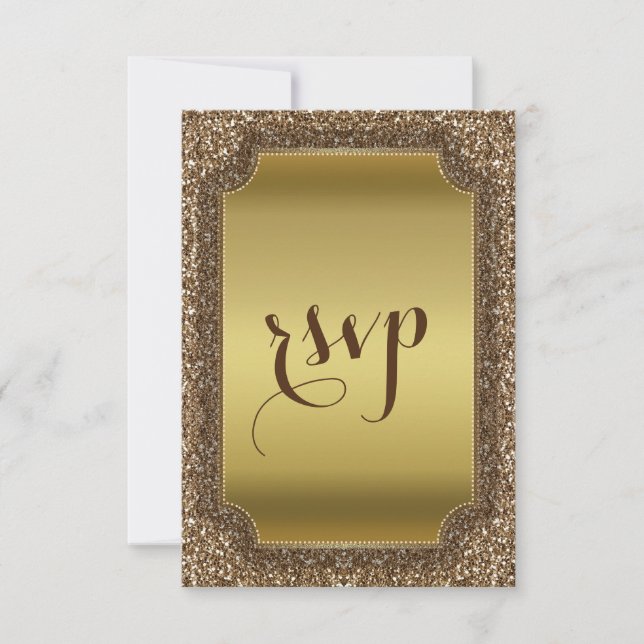 Invitations pour mariages | Parties scintillant d' (Devant)