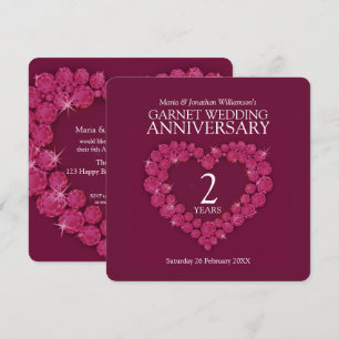 invitations pour une fête d'anniversaire de mariag
