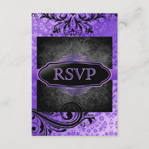 Invitations pourpres vintages succulentes de Rsvp