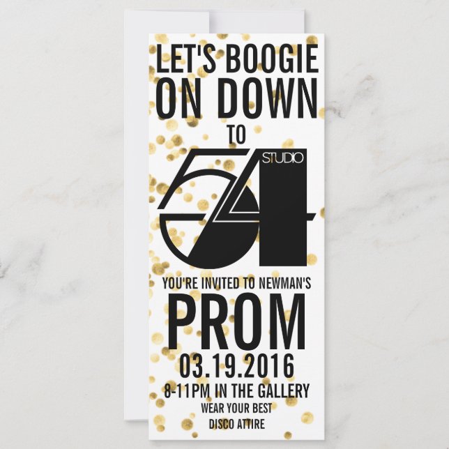 Invitations Prom 2016 (Devant)