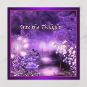 Invitations Prom Purple Moonlight