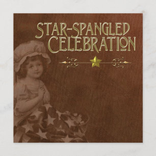 Invitations Red 4 juillet Vintages