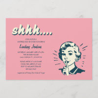 Invitations rétro Surprise Shower ou Party