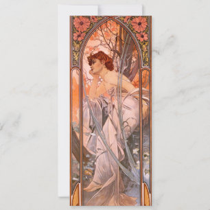 Invitations réverses de la soirée d'Alphonse Mucha