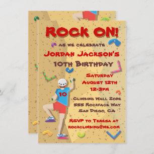Invitations Rock Escalade Party