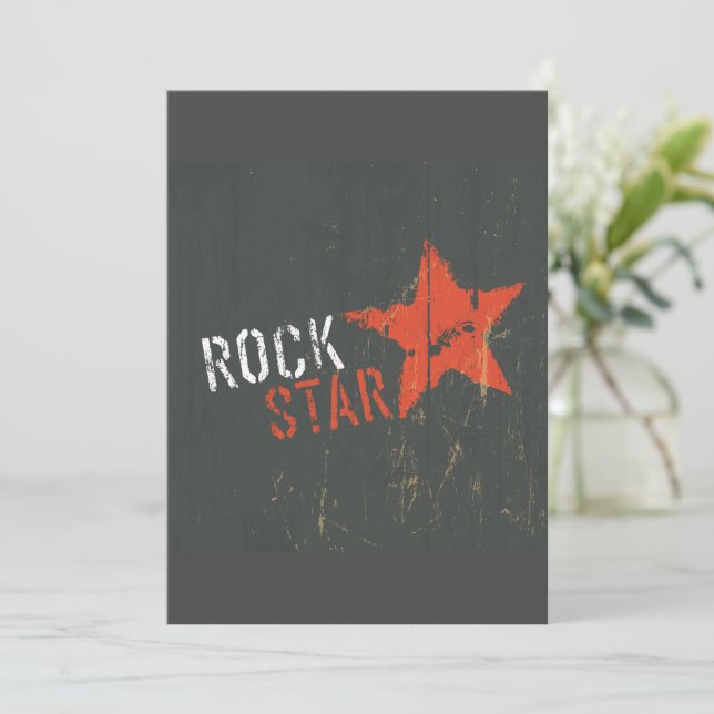 Invitations Rock Star Music (Debout devant)