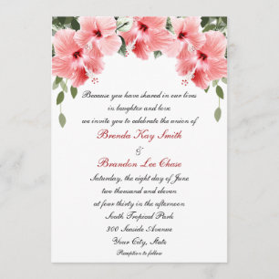 Invitations roses de mariage de ketmie