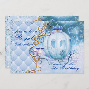 Invitations royales de fête d'anniversaire de